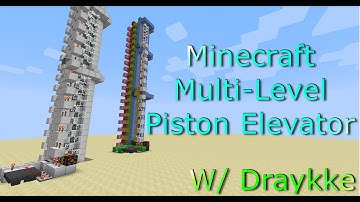 Minecraft (1.8+) Multi-Level Piston Elevator Tutorial [Fast/Compact/Infinitely Expandable]