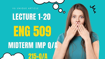 ENG509 Mid Term Preparation 2023 / Most Important & Frequently asked Question / ENG 509 Guess 100%