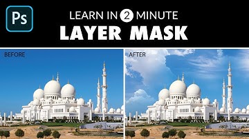 How to use Layer Mask ? Photoshop CC Tutorial for Beginners in 2 min