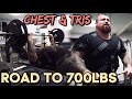 ROAD TO 700LBS - Worlds Strongest Man Trains Chest