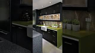kitchen cabinet colour combination ideas #short #tranding