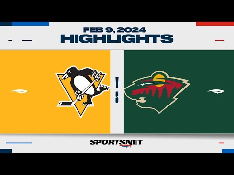 NHL Highlights | Penguins vs. Wild - February 9, 2024