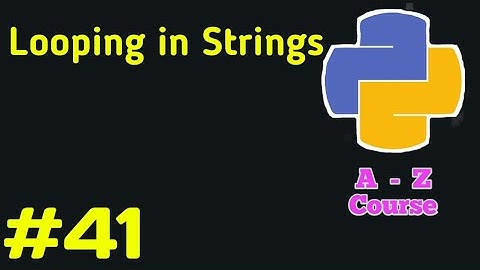 Looping through Strings in Python