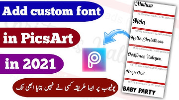 How to add custom fonts in PicsArt in 2021 | Add fonts in PicsArt | Custom fonts in PicsArt App