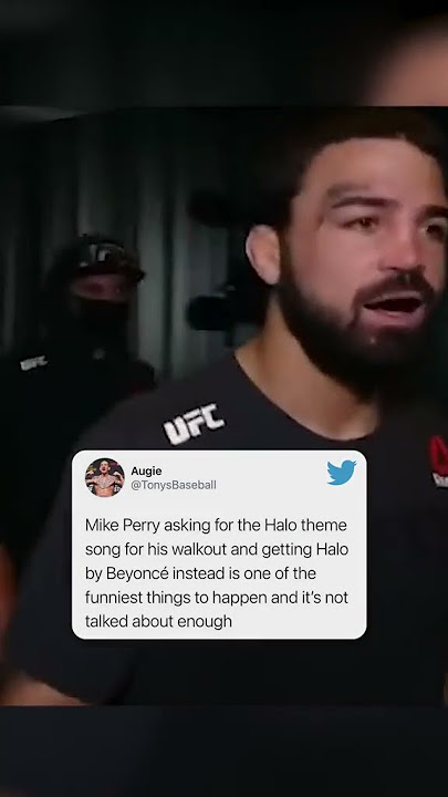 When Mike Perry got the wrong song 😂