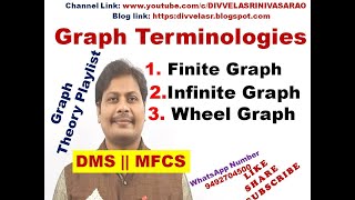 Finite Graph || Infinite Graph || Wheel Graph || Graph Terminologies || Graph Theory || DMS || MFCS