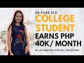 College Student Working as Virtual Assistant Earns PHP 40,000 Monthly