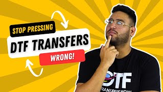 How to Press DTF Transfers the RIGHT way | Step-by-Step Tutorial (Split Screen Guide)