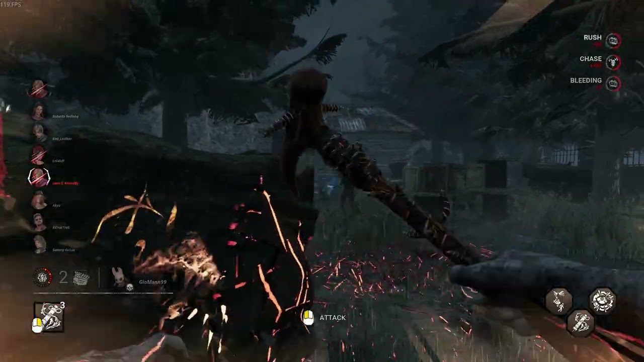 Dead by Daylight gameplay - Down to 1 gen in 6 mins but winning with my partner in crime (2v8)