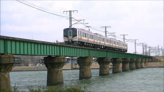越後線115系.E127系.E129系 信濃川橋梁
