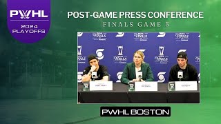 Post-Game | PWHL Walter Cup Championship  Game 5 | Hilary Knight Jamie Lee Rattray Courtney Kessel