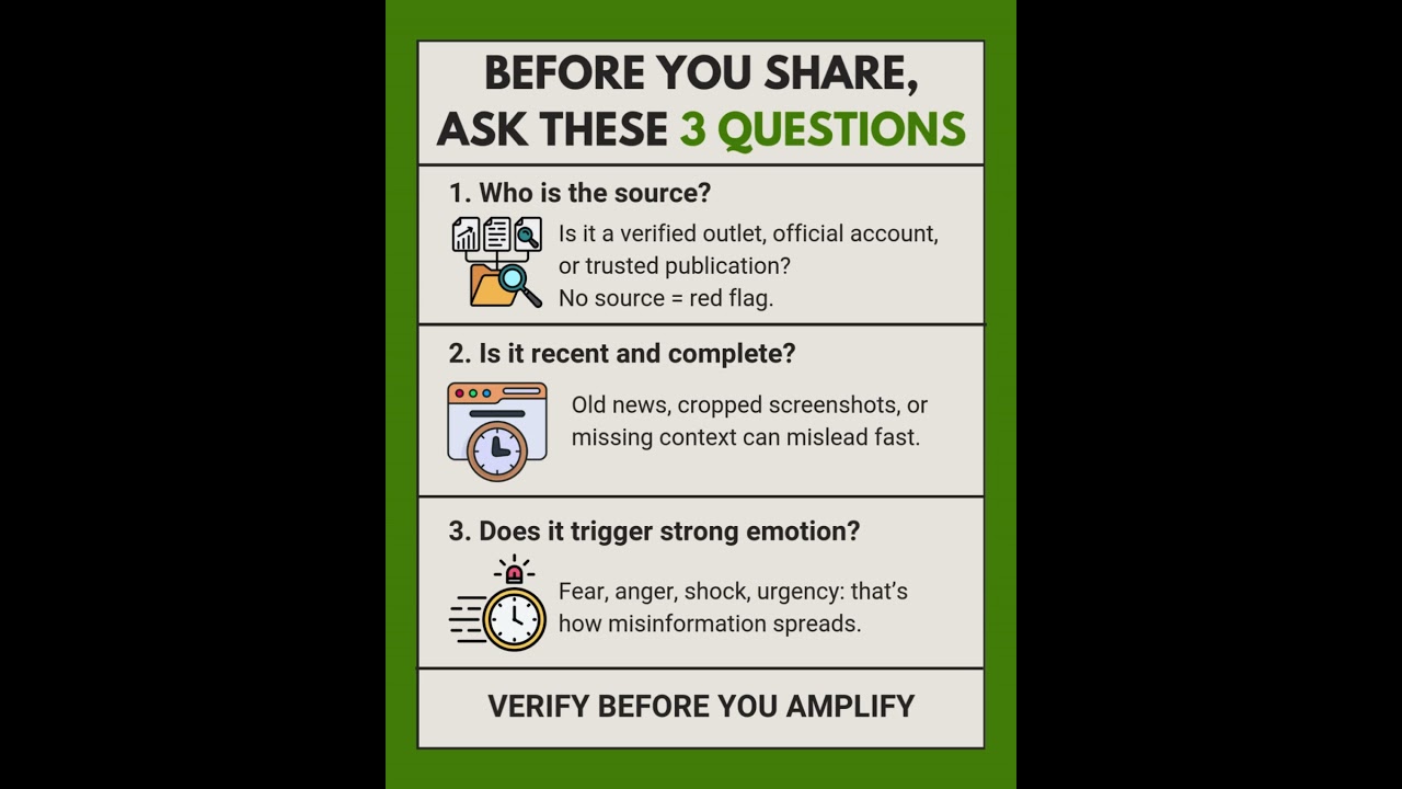 Before You Share News, Ask These 3 Questions | Stop Misinformation