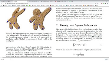 image deform，moving least square，移动最小二乘法解图像变换，计算几何