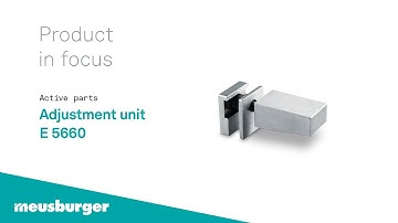 Meusburger – Adjustment unit E 5660