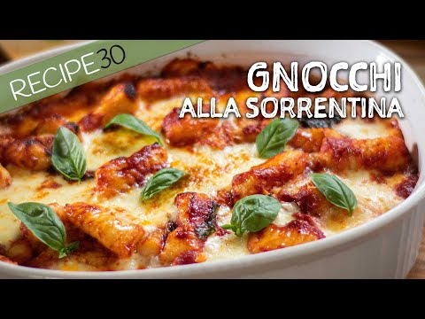 Gnocchi Sorrentina with tomato basil sauce, made from scratch