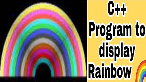 How to draw rainbow in c++ (computer graphics) || #shorts #code #game #coding #coder