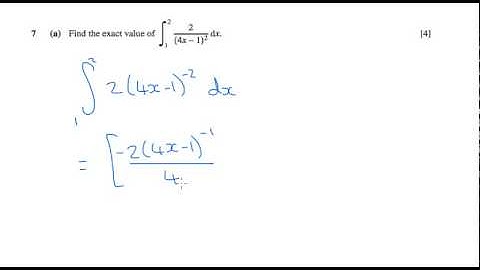 OCR Core 3 June 2006 q7a - A2 Maths - Integrating functions in the form f(ax+b)