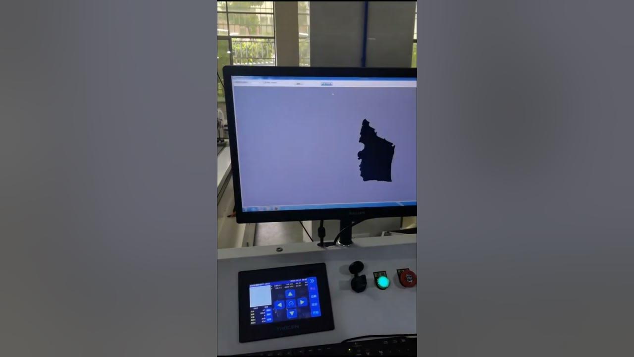 Projection automatic typesetting software for digital knife cutting