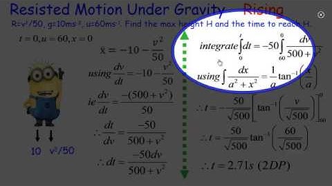 Mechanics: Resisted motion with gravity, rising and falling