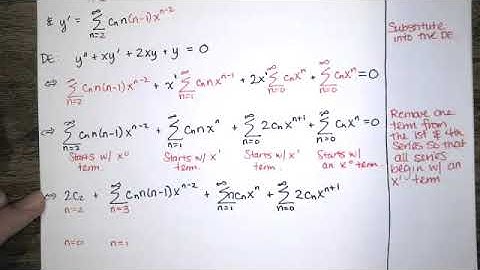 Fall 2020 Quiz 6 Problem 1 - Series solution about an ordinary point