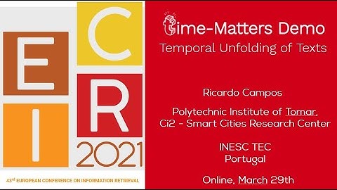 ECIR@2021 Time Matters