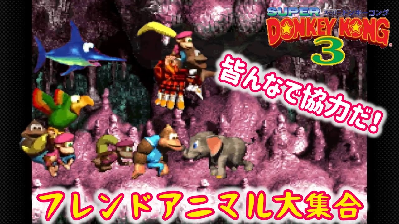 17]ドンキーコング3 0秒でクリアだ！ともだちがいっぱい - YouTube