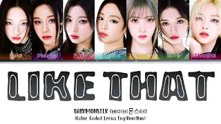 BABYMONSTER (베이비몬스터) -"Like That" (Color Coded Lyrics)