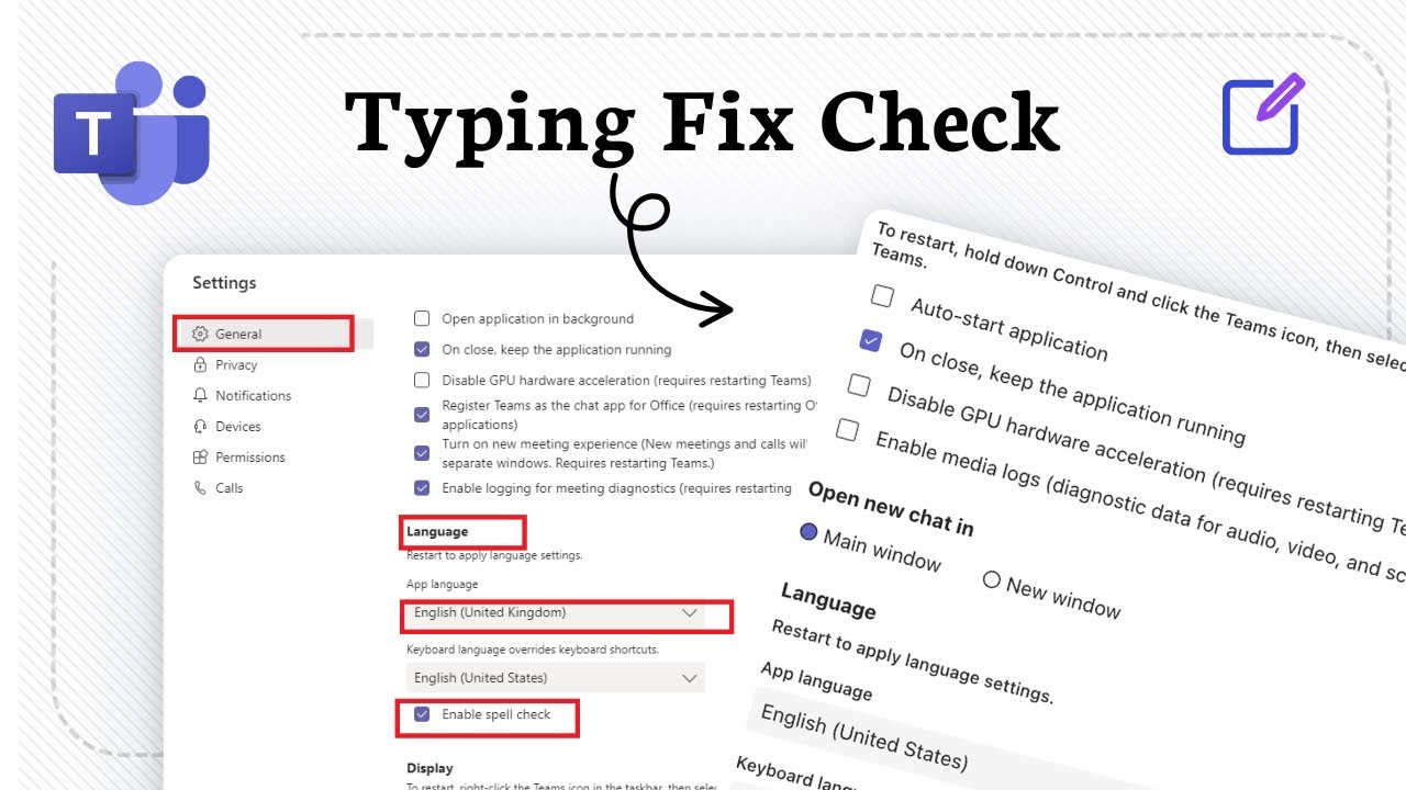 How to fix microsoft teams spell check not working - YouTube