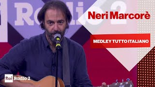 Video thumbnail of "Neri Marcorè canta un medley delle sue canzoni italiane preferite a Radio2 Social Club"