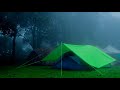 Regengeräusche im Zelt zum Schlafen | Starker Regen und Donner zum Entspannung & Schnell Einschlafen