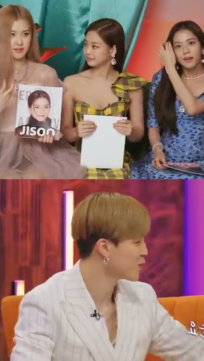 Jimin & Rosé telling about Jisoo & V 's beauty 😍🤭😘 #jisoo #kimtaehyung #vsoo #taesoo