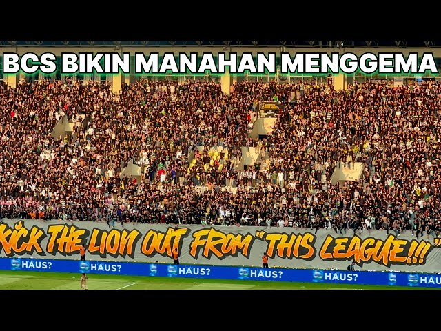 Suara Perut BCS Gahar Banget di Manahan Jelang Akhir Laga PSS vs Arema FC 4-1 class=