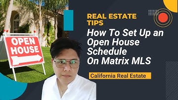 📍 How to Set Up an Open House Schedule on Matrix MLS