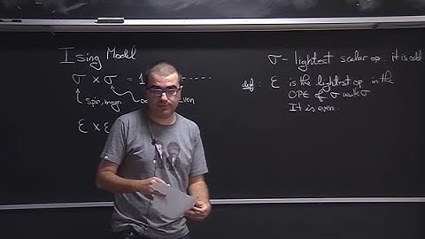 Lecture 4   Pedro Vieira Conformal bootstrap, 2D and 3D Ising CFT