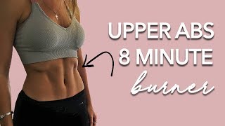Upper Ab Burner! (Intense 8 Minutes Workout)