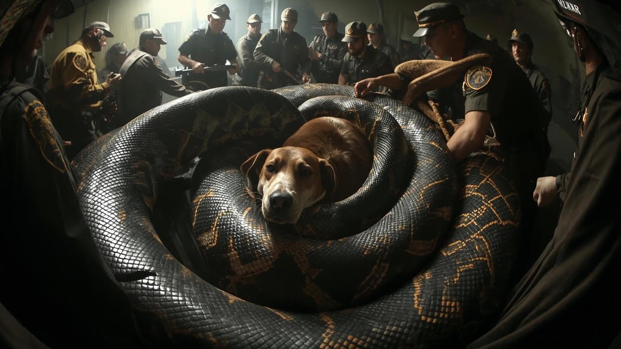 Brave Rescue Team Saves Poor Dog From Giant Python - 4K Quality - YouTube