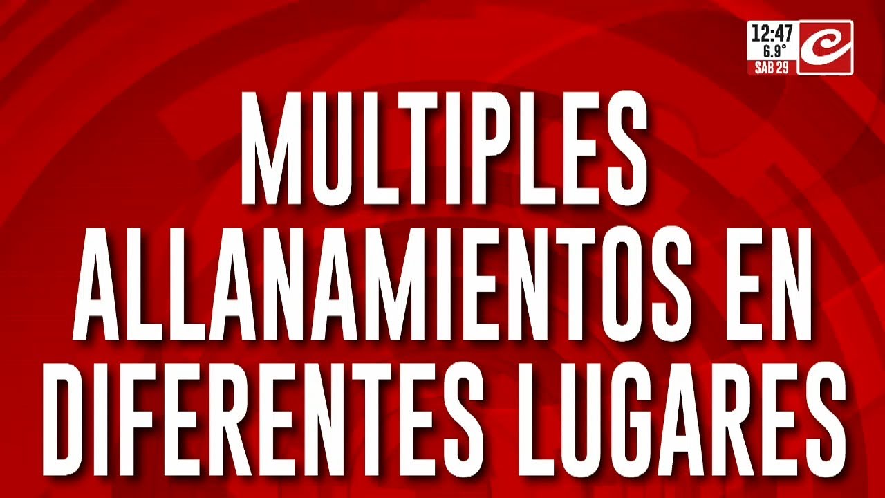 Las declaraciones de Laudelina impulsaron un impresionante operativo