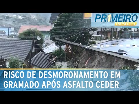 Video rs-em-gramado-mais-de-mil-deixam-casas-por-risco-de-desmoronamento-primeiro-impacto-20-05-24