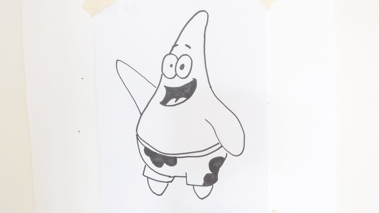 How To Draw: Patrick Starfish from SpongeBob - YouTube