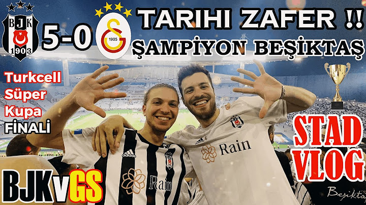 BEŞİKTAŞ'TAN TARİHİ DERBİ ZAFERİ!! | Beşiktaş 5-0 Galatasaray | Süper Kupa Final Maçı | STAD VLOG