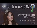 Miss india uk 2018  saturday 1st december 2018