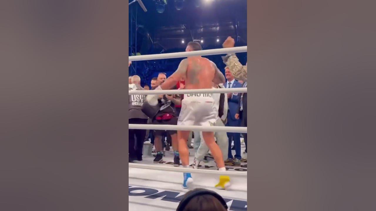 USYK GOES NUTS POST FIGHT AFTER KO WIN OVER DANIEL DUBOIS
