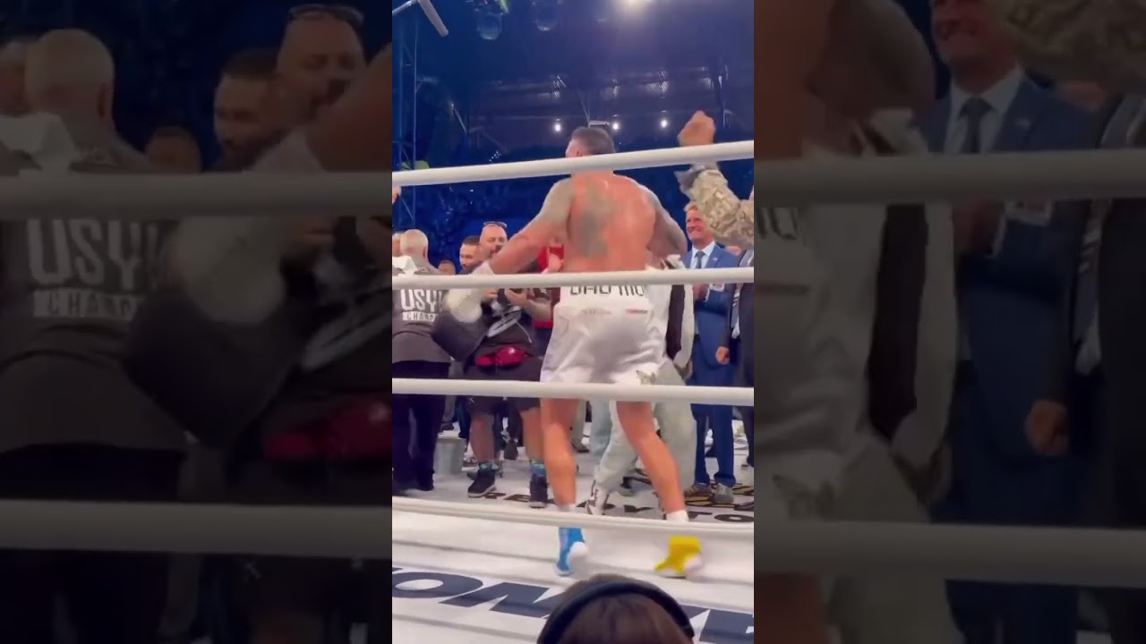 USYK GOES NUTS POST FIGHT AFTER KO WIN OVER DANIEL DUBOIS