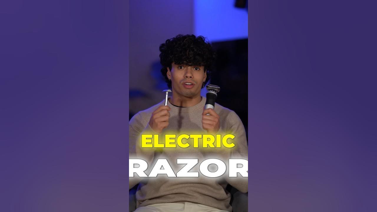 Safety blade razor vs Electric razor🪒…shorts YouTube
