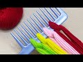 Amazing 2 Beautiful Woolen Yarn Flower making ideas with Hair Comb | Easy Sewing Hack