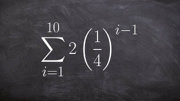 How to determine the sum of an finite geometric series