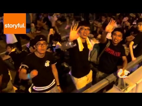 Video: Silmiä Avaava Droonimateriaali Occupy Centralin Mielenosoituksista Hongkongissa
