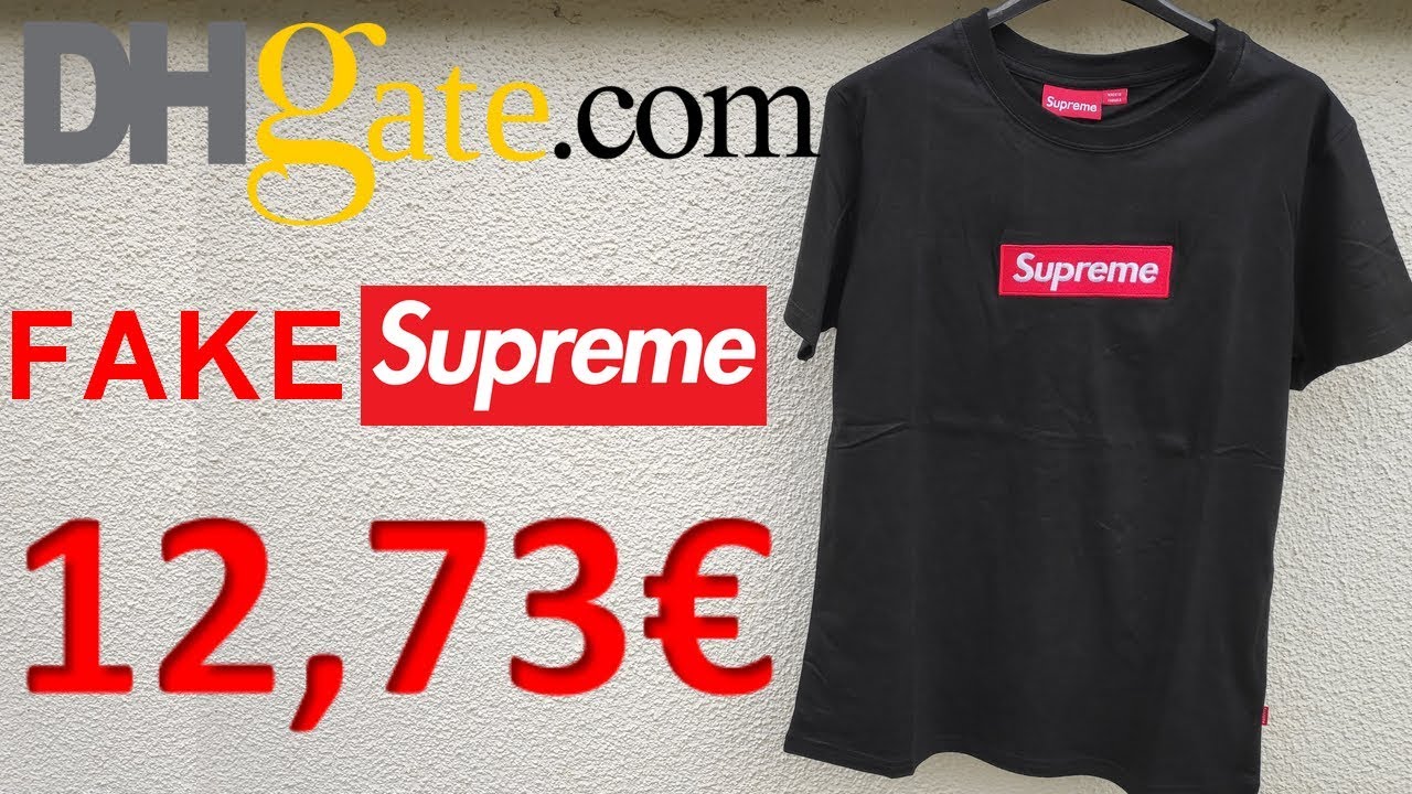 FAKE SUPREME T-SHIRT Dhgate - YouTube