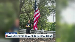 'Flag Man' dies from hit-and-run, Savannah Police say