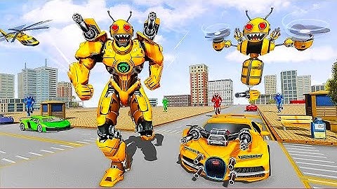 Bee Robot Car Transformation - Extreme Robot Wars - Android Gameplay